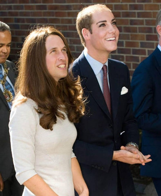 Illustration for article titled Yikes: Kate and Will Face Swap Is Mesmerizingly Horrific